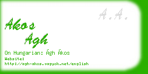 akos agh business card